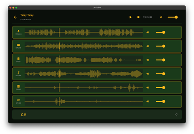 JP Tube: A Desktop Music Downloader, Stem Splitter, and Karaoke Player
